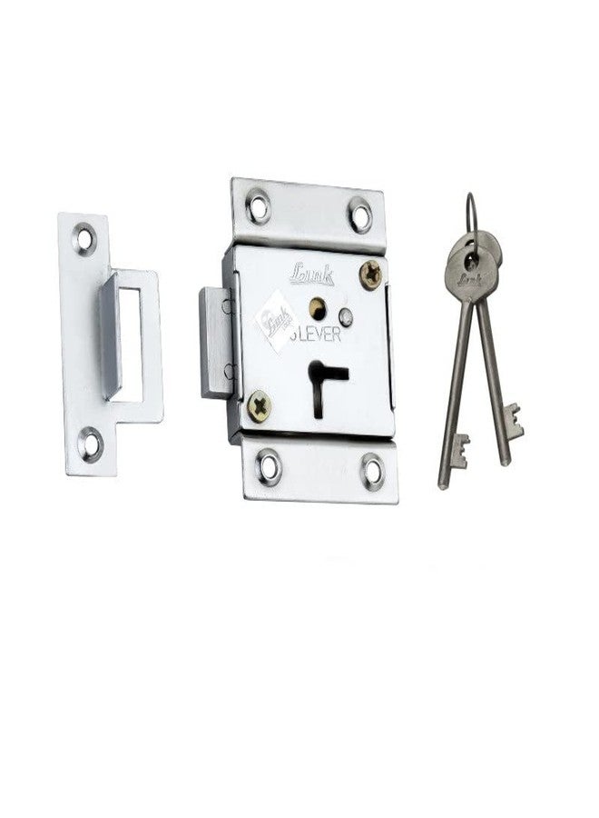 لينك قفل أدراج وخزائن عالمي من Link®، أسطوانة 65 مم | 6 أذرع | 803 | صنع في الهند، فضي - Image 1